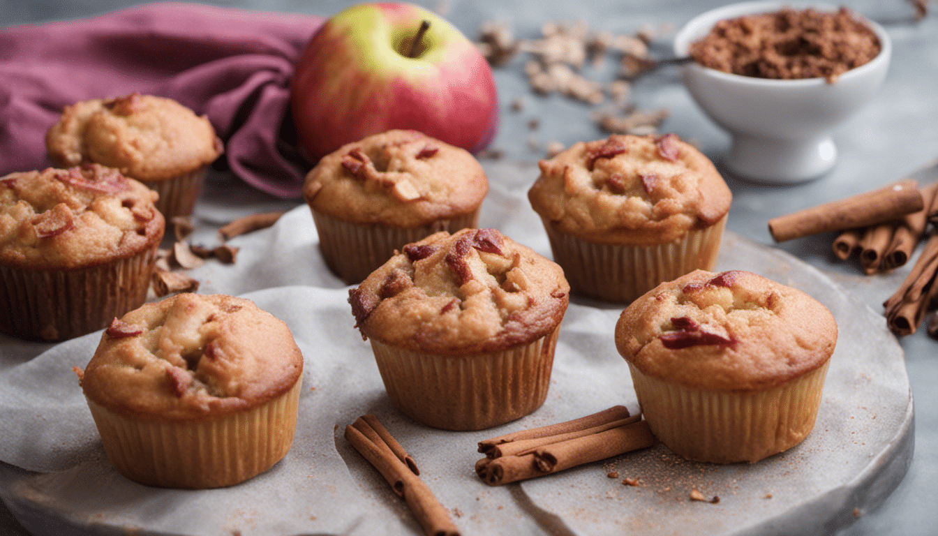 Rose Apple and Cinnamon Muffins