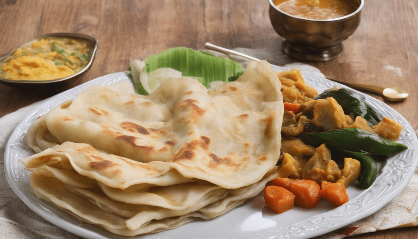 Roti Canai with Vegetable Curry