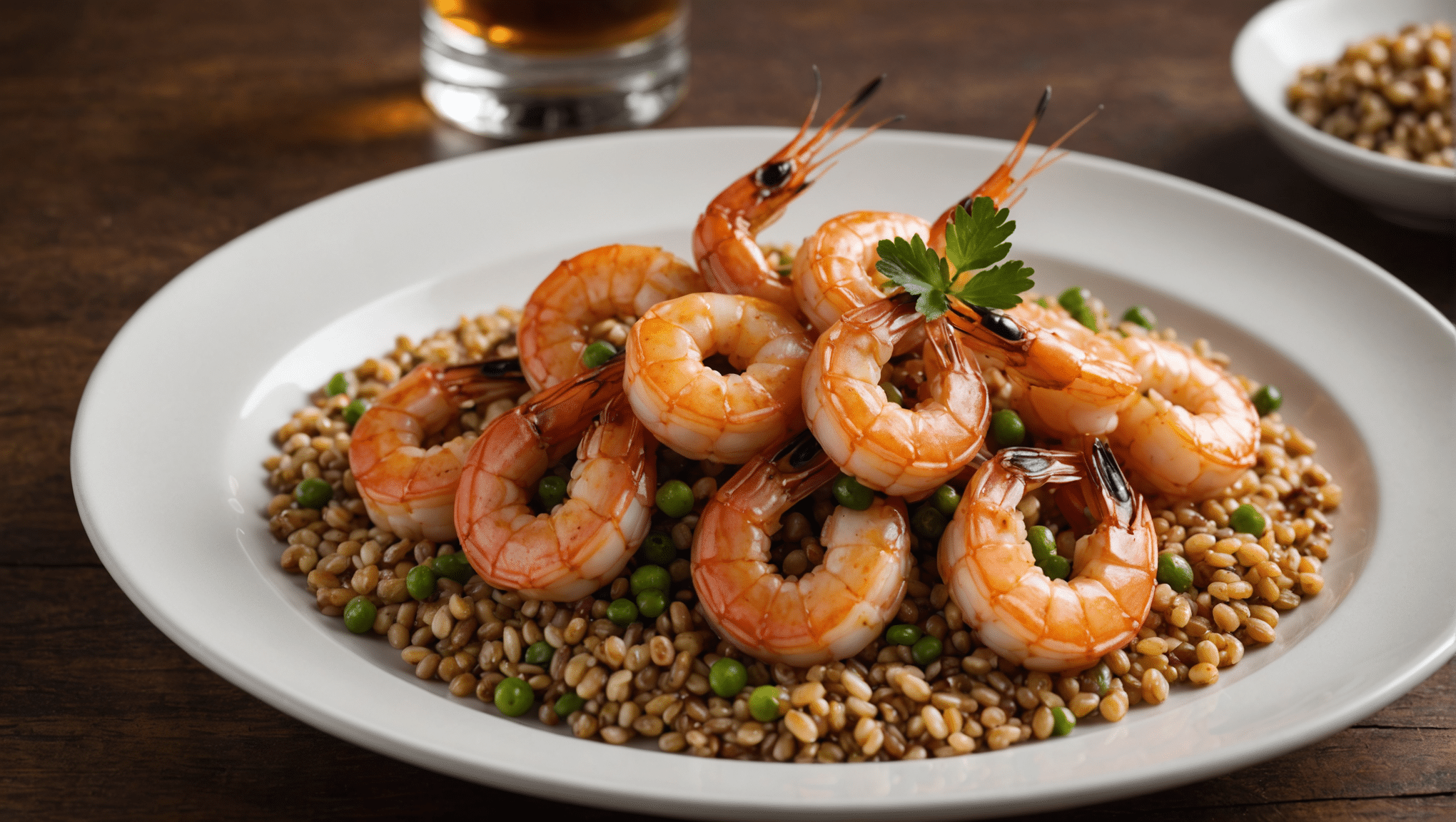 Rum-Glazed Shrimp with Grains of Paradise