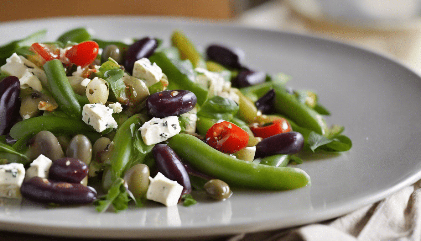 Runner Bean Salad with Feta and Olives