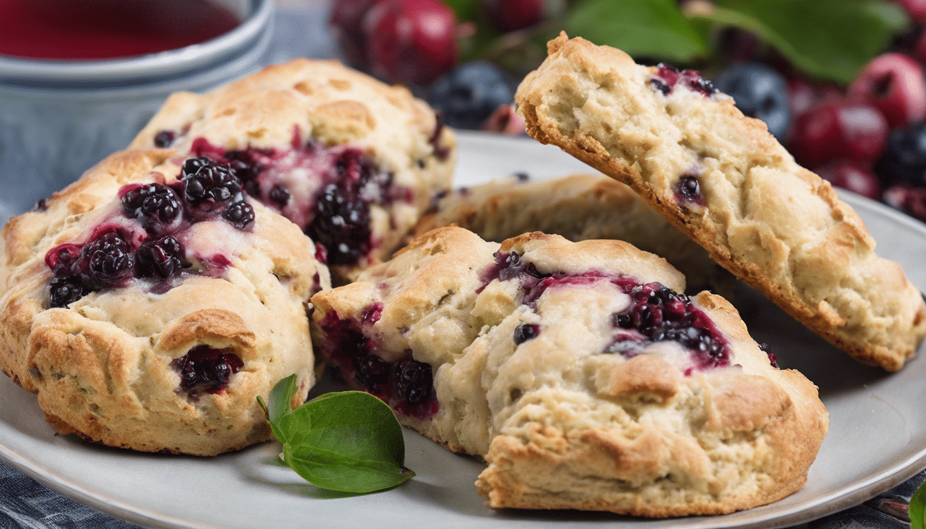 Salal Berry Scones