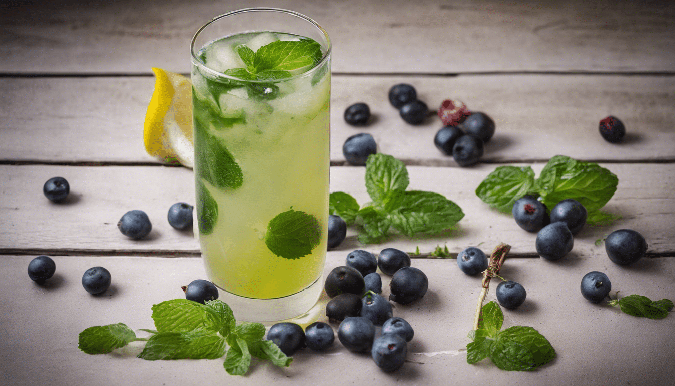 Salal Berry and Mint Lemonade Recipe