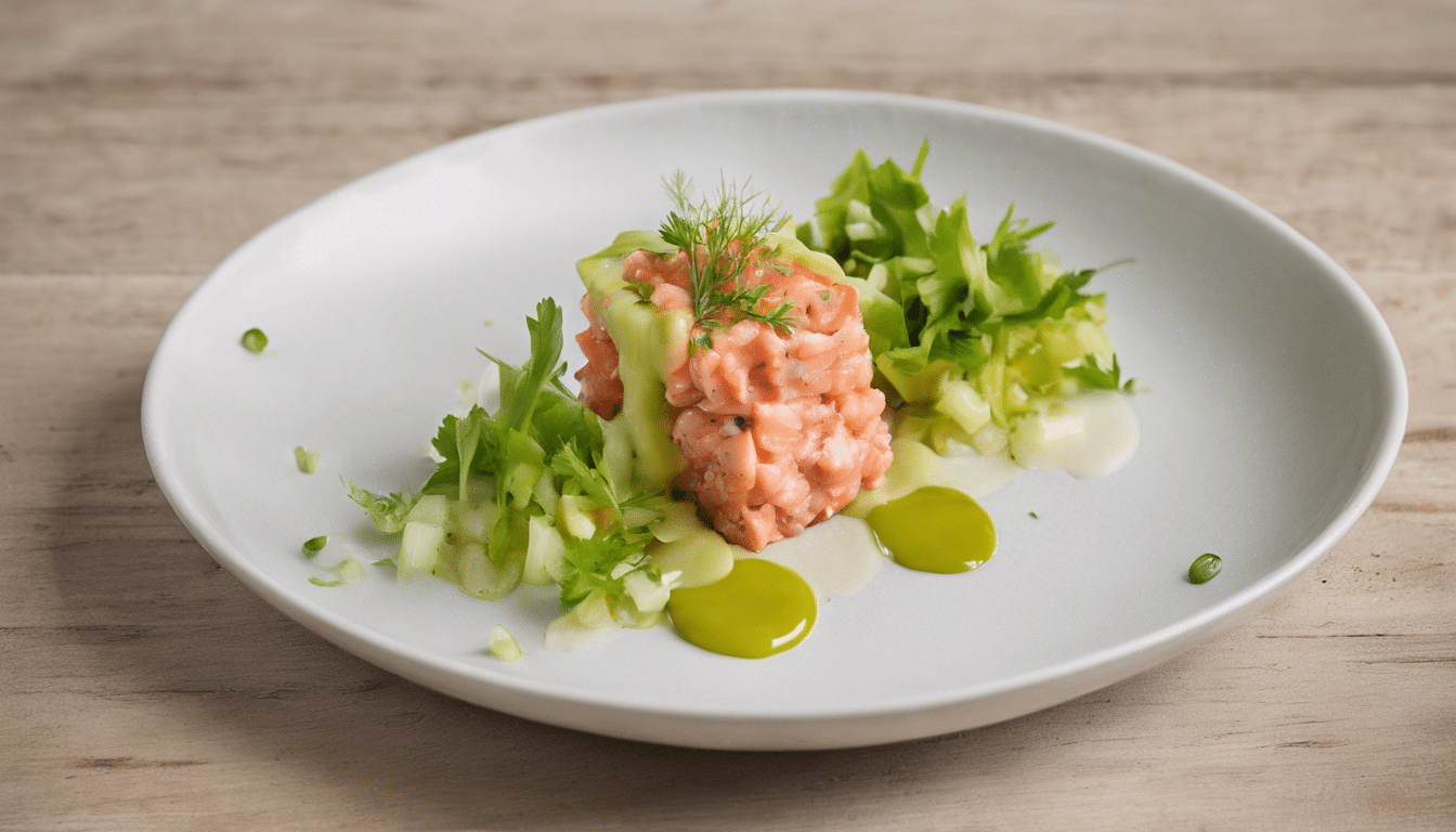 Salmon Tartare with Celery Cream image