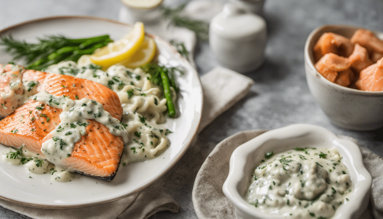 Salmon in Dill Cream Sauce