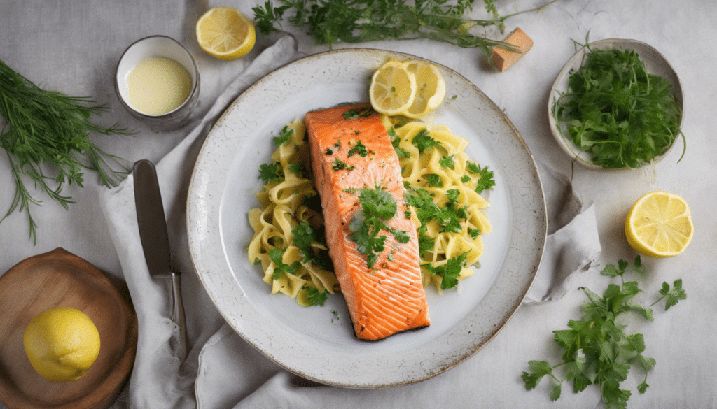 Salmon with Chervil and Lemon Butter