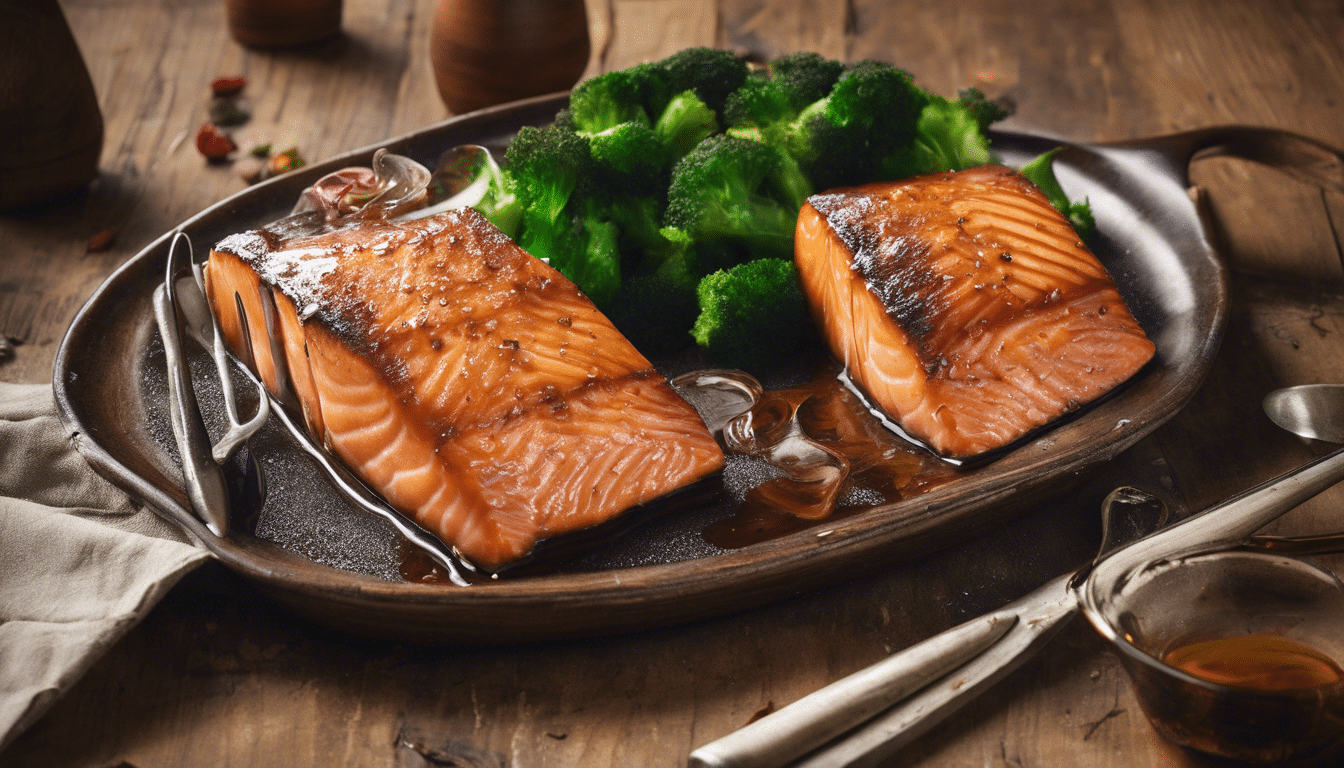 Salmon with Maple-Bourbon Glaze