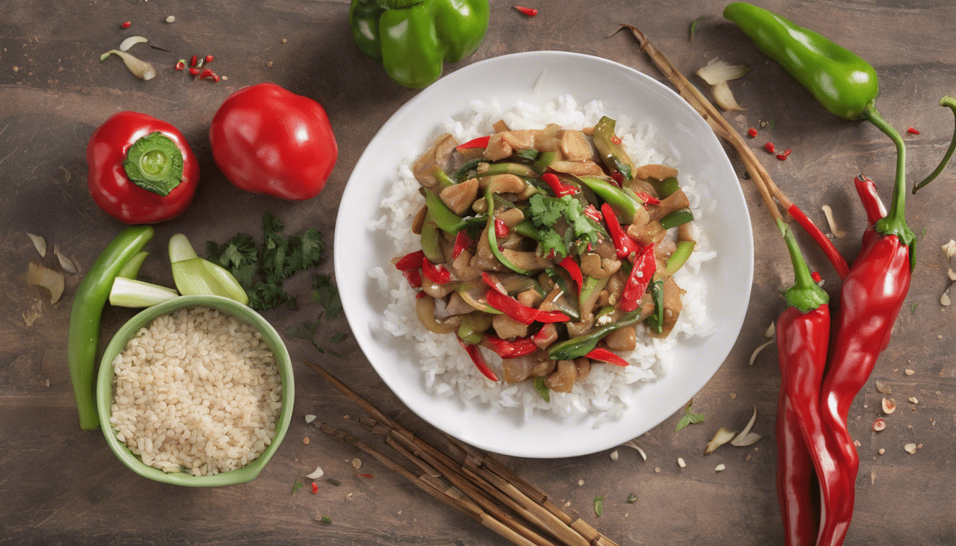 Sandia Pepper and Garlic Stir Fry