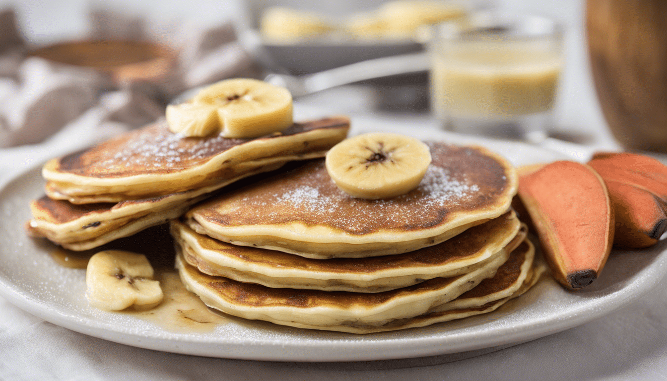 Sapote and Banana Pancakes