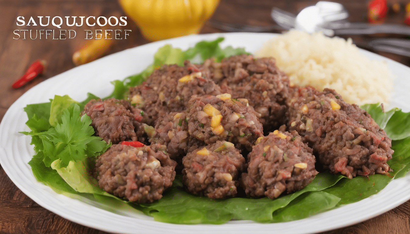 Delicious and savory Saquicos Stuffed with Ground Beef