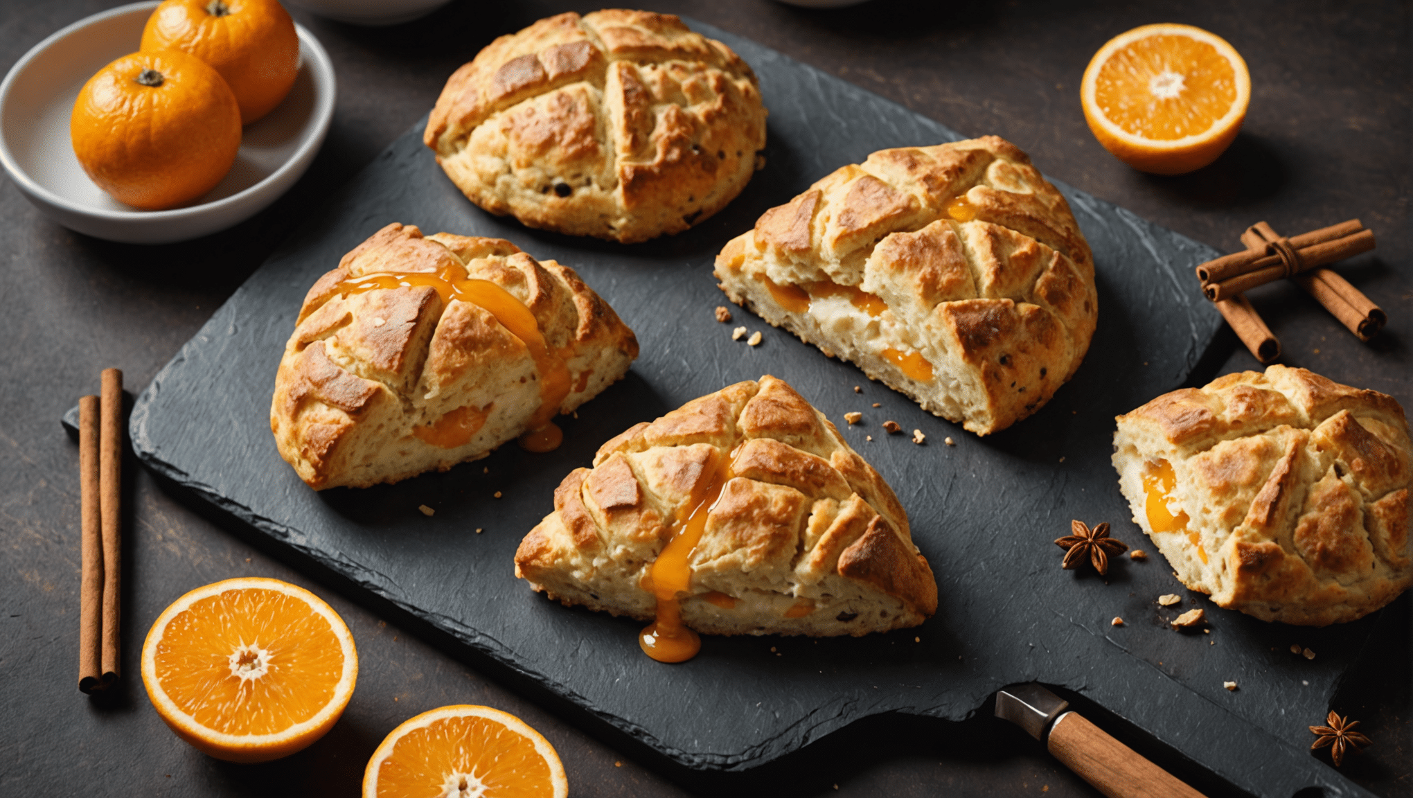 Satsuma and Cinnamon Scones