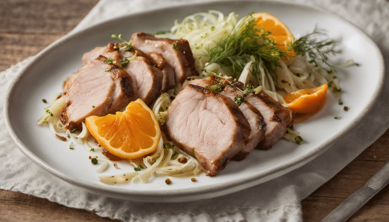 Satsuma and Fennel Roasted Pork