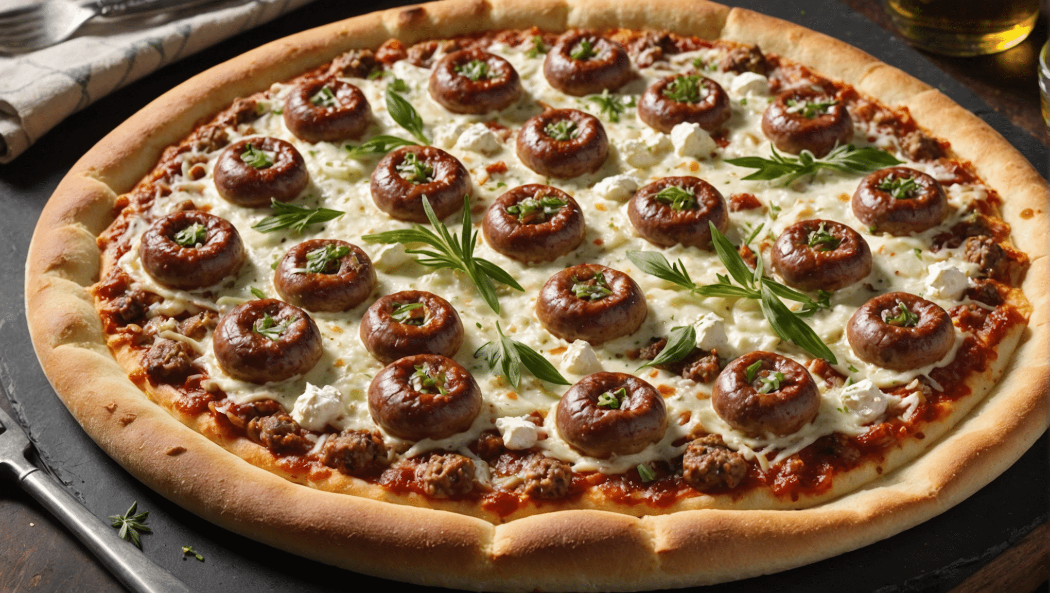 Sausage, Fennel, and Ricotta Pizza