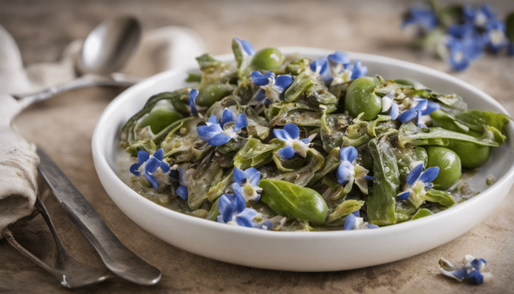 Sauteed Borage with Garlic and Olive Oil