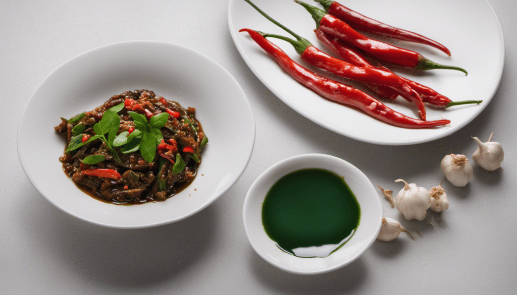 Sauteed Chili Pepper Leaves with Garlic and Soy Sauce