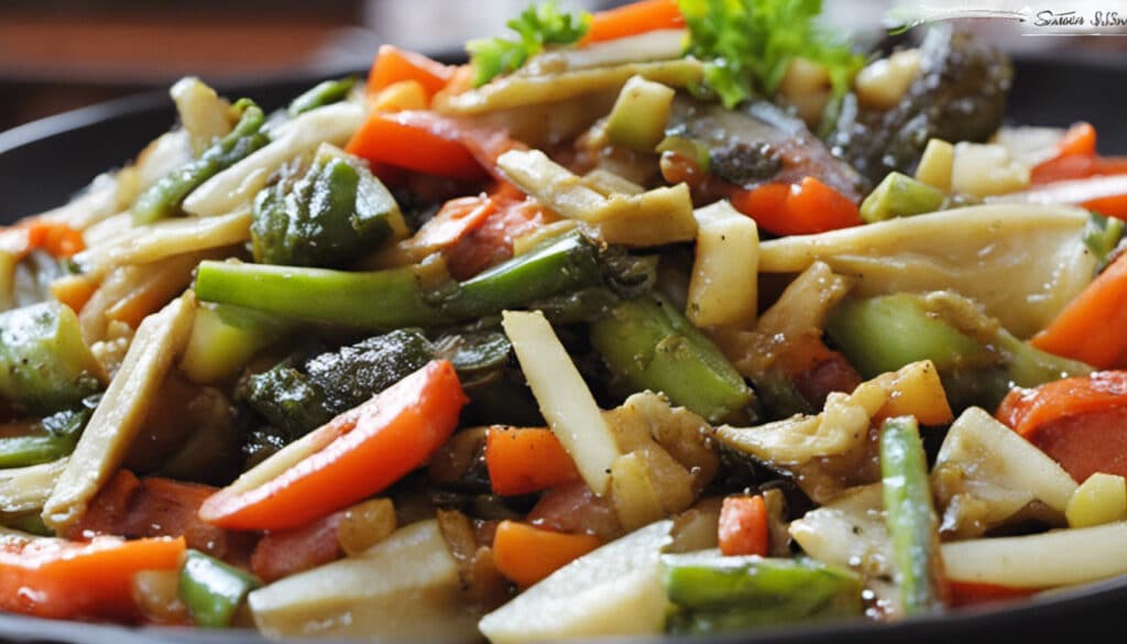 Sauteed Mixed Vegetables - Bahay Kubo Style