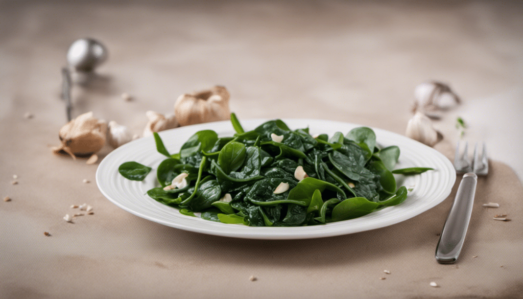 Sauteed New Zealand Spinach with Garlic