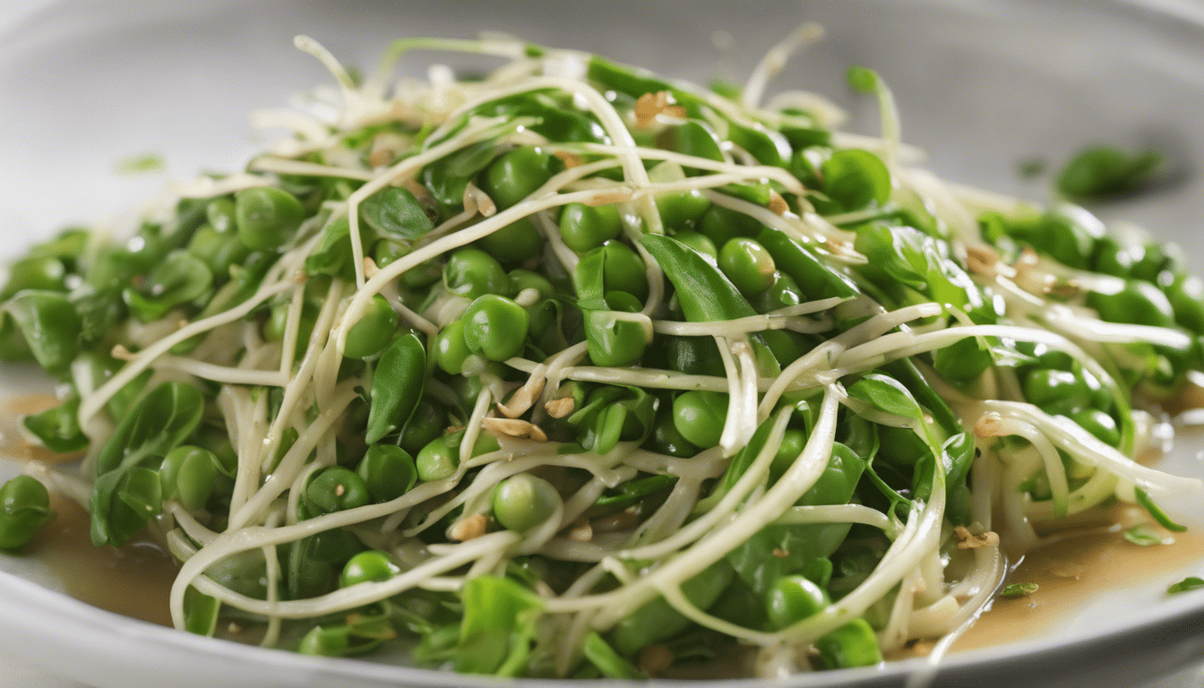Sauteed Pea Sprouts with Garlic