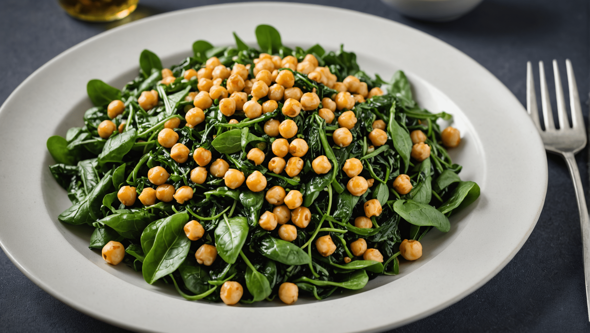 Sea Beet and Chickpea Salad