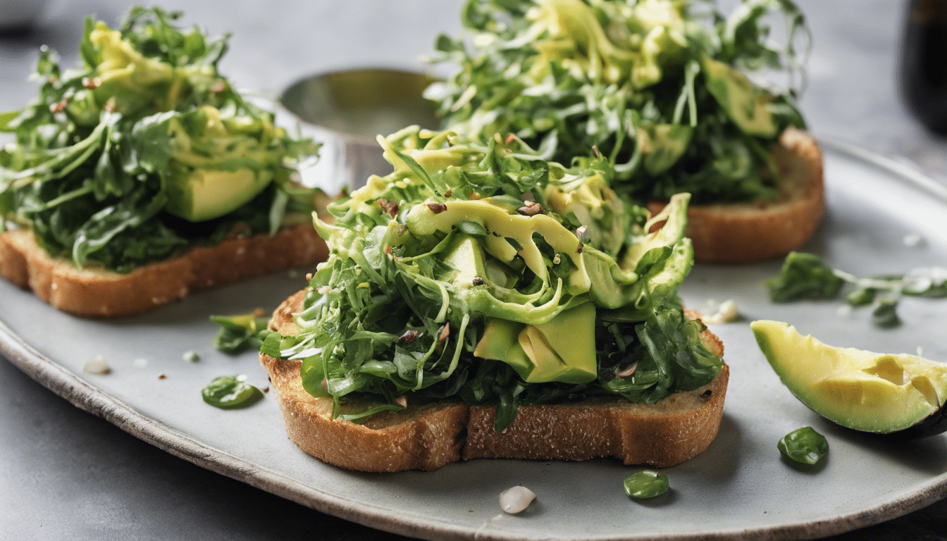 Sea Lettuce and Avocado Toast