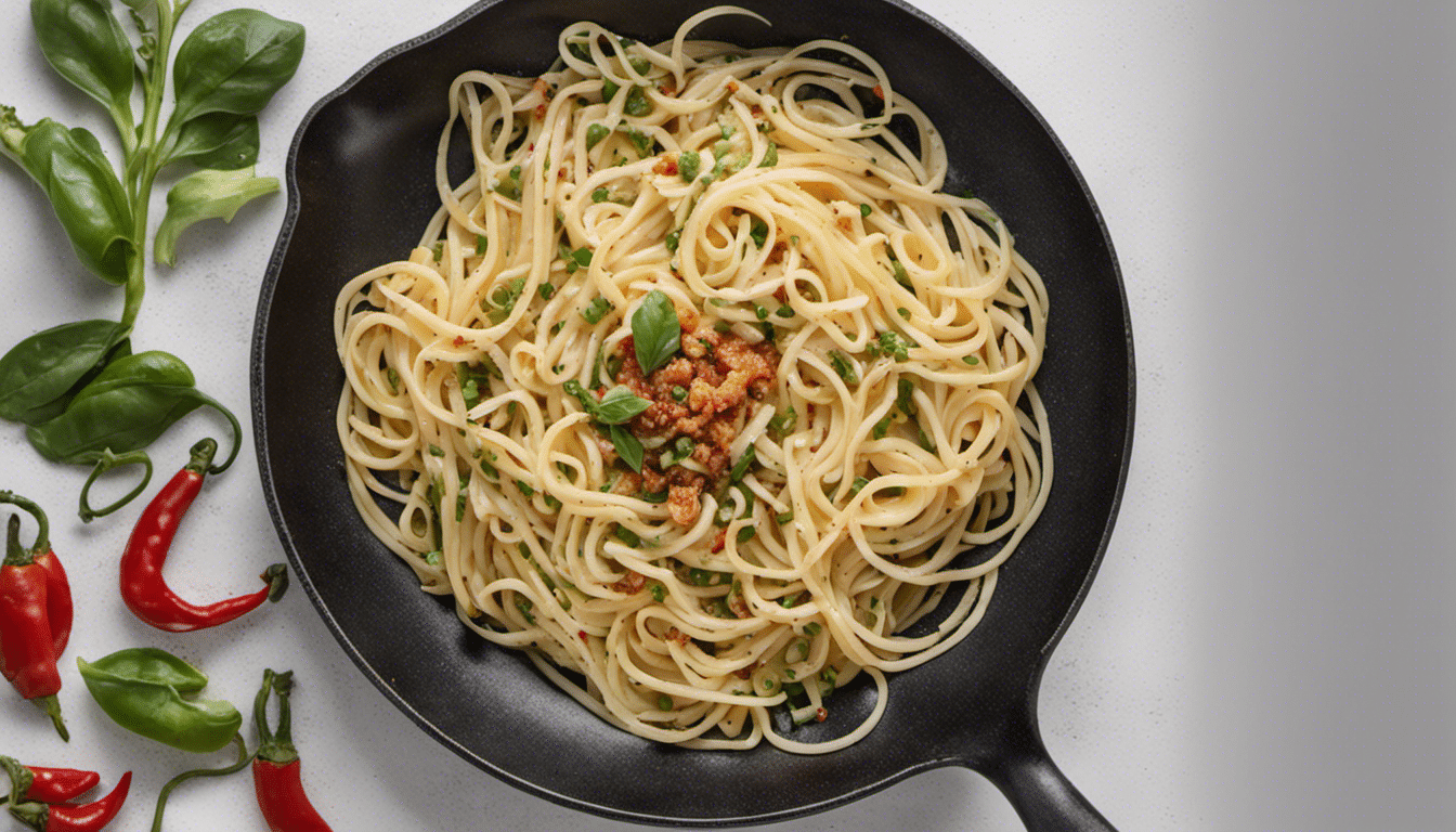 Seabeans Pasta with Garlic and Chili Flakes Recipe
