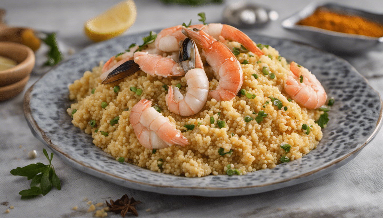 Seafood Couscous with Spices