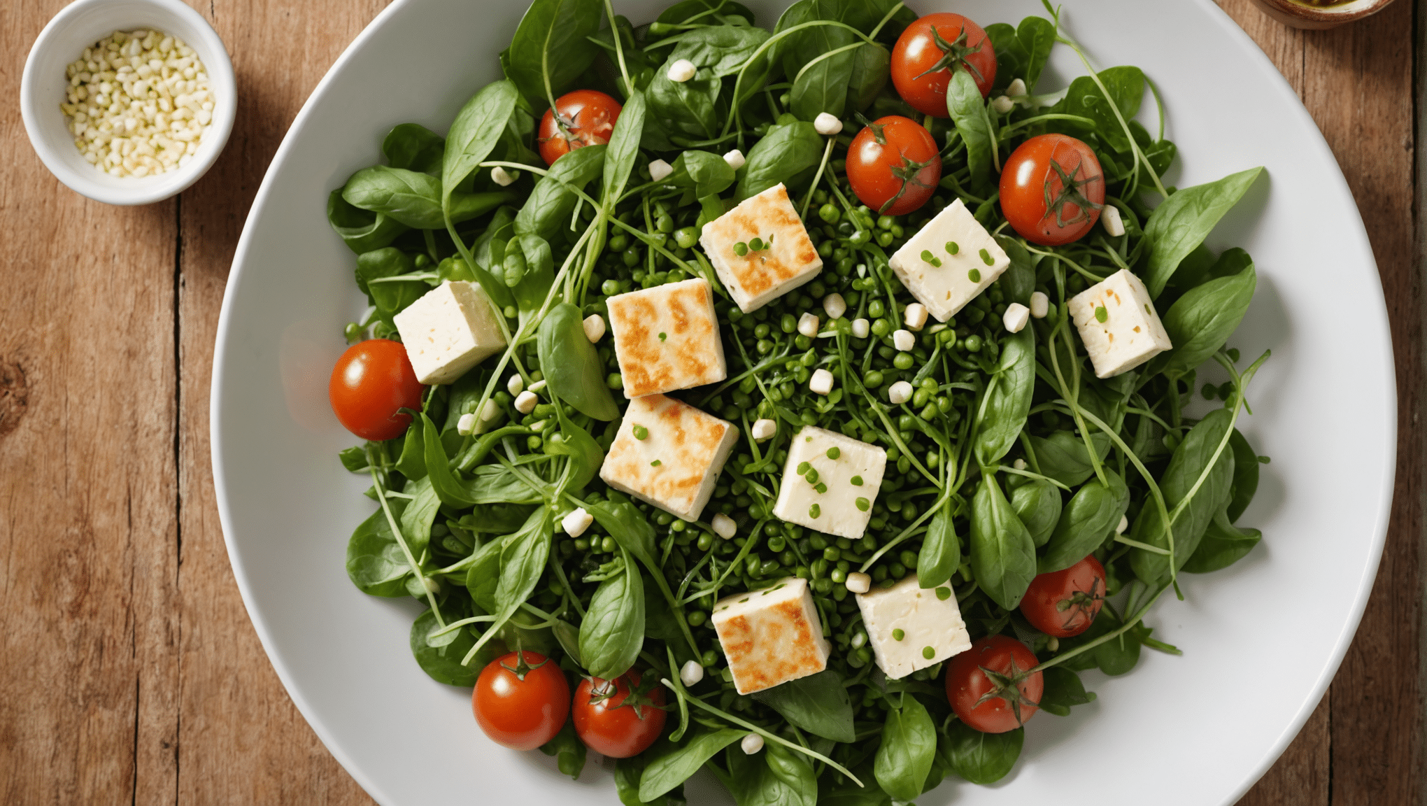 Shepherd's Purse and Tofu Salad