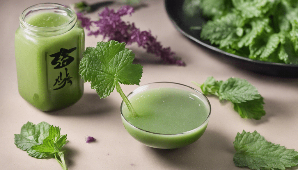 Shiso Juice: Refreshing juice made from Shiso leaves.