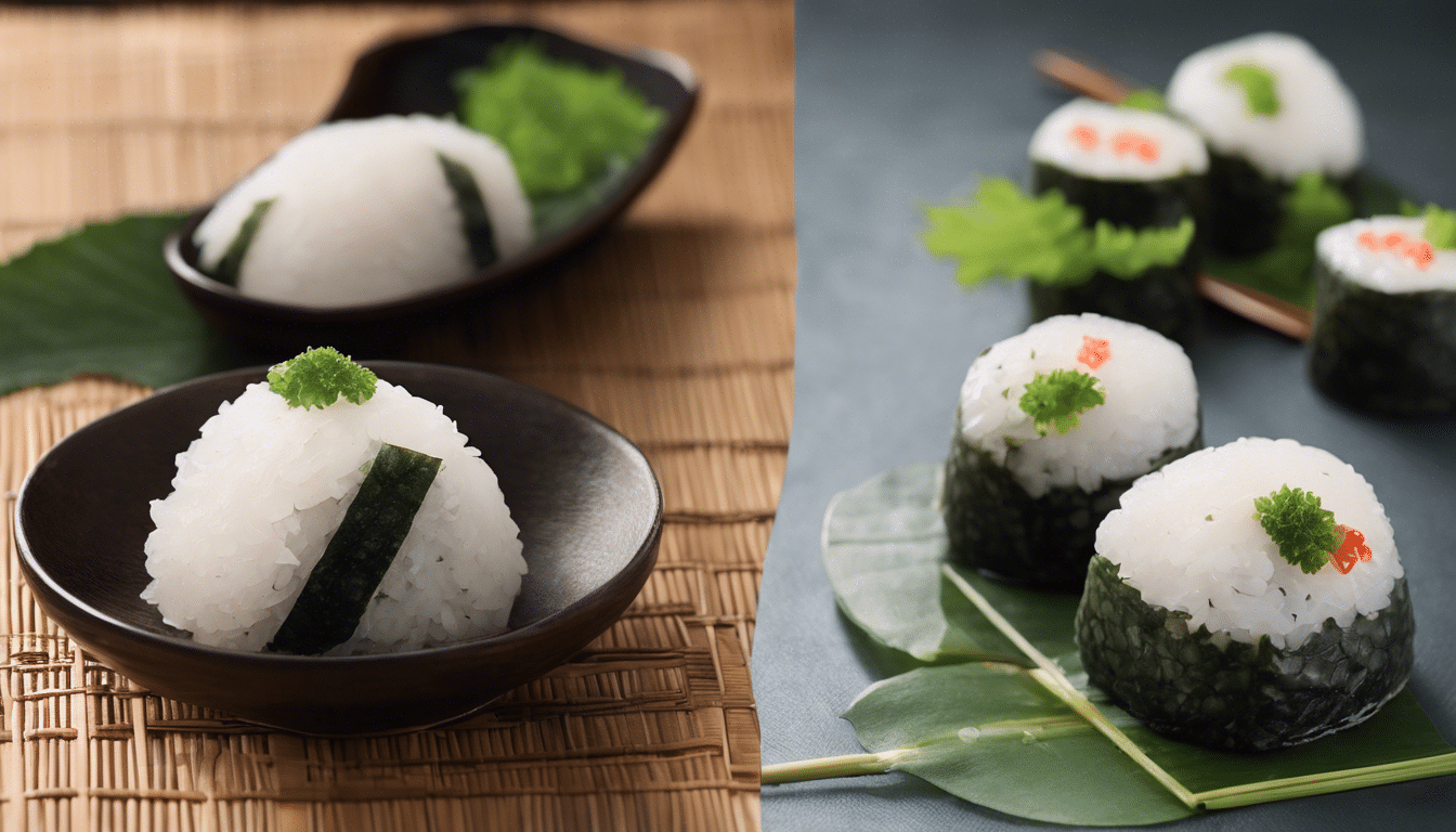 Shiso Onigiri Japanese rice balls wrapped in Shiso leaves