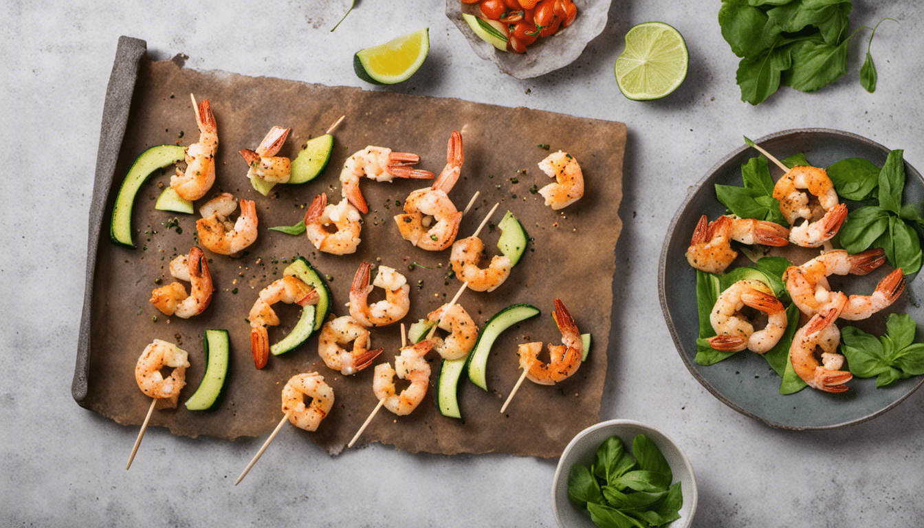 Shrimp and Zucchini Skewers