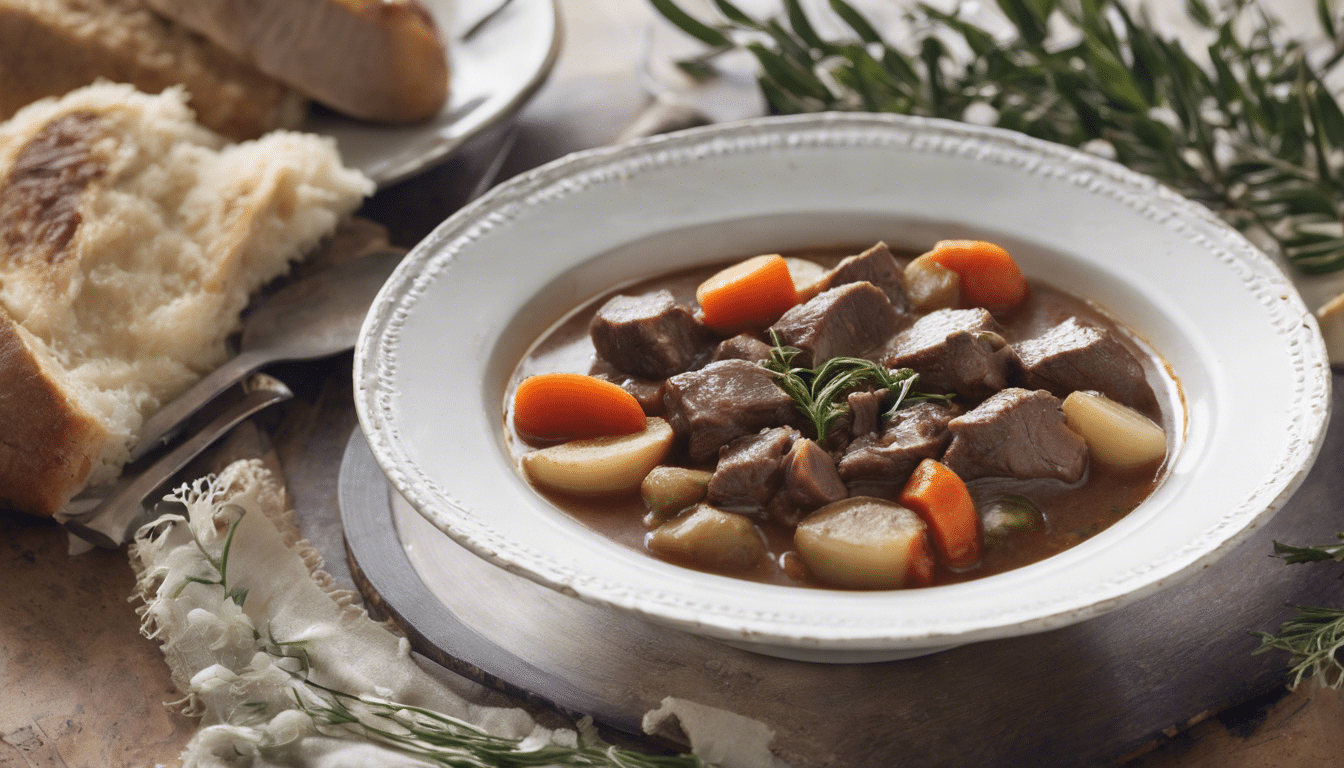 Slow Cooked Beef Stew with California Bay Laurel