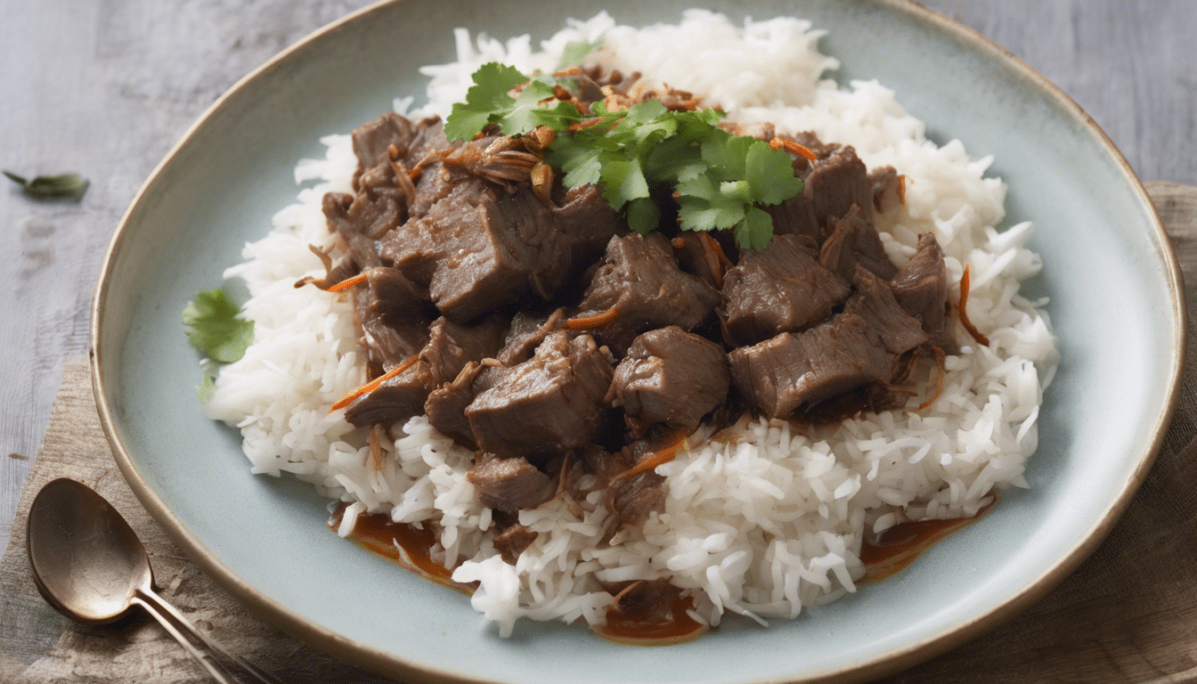 Slow Cooked Beef with Lengkuas and Coconut