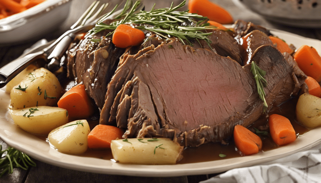 Slow Cooked Pot Roast with Carrots and Potatoes