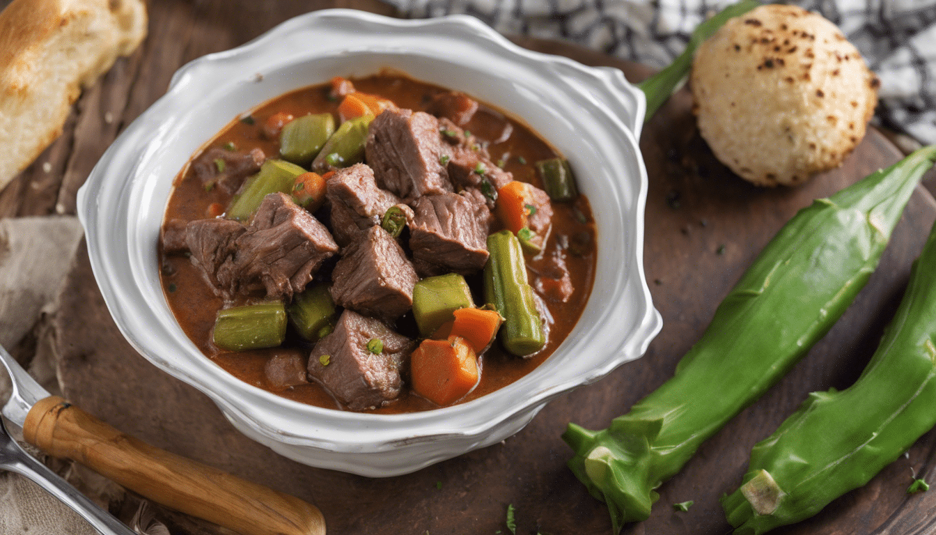 Slow Cooker Beef and Okra Stew
