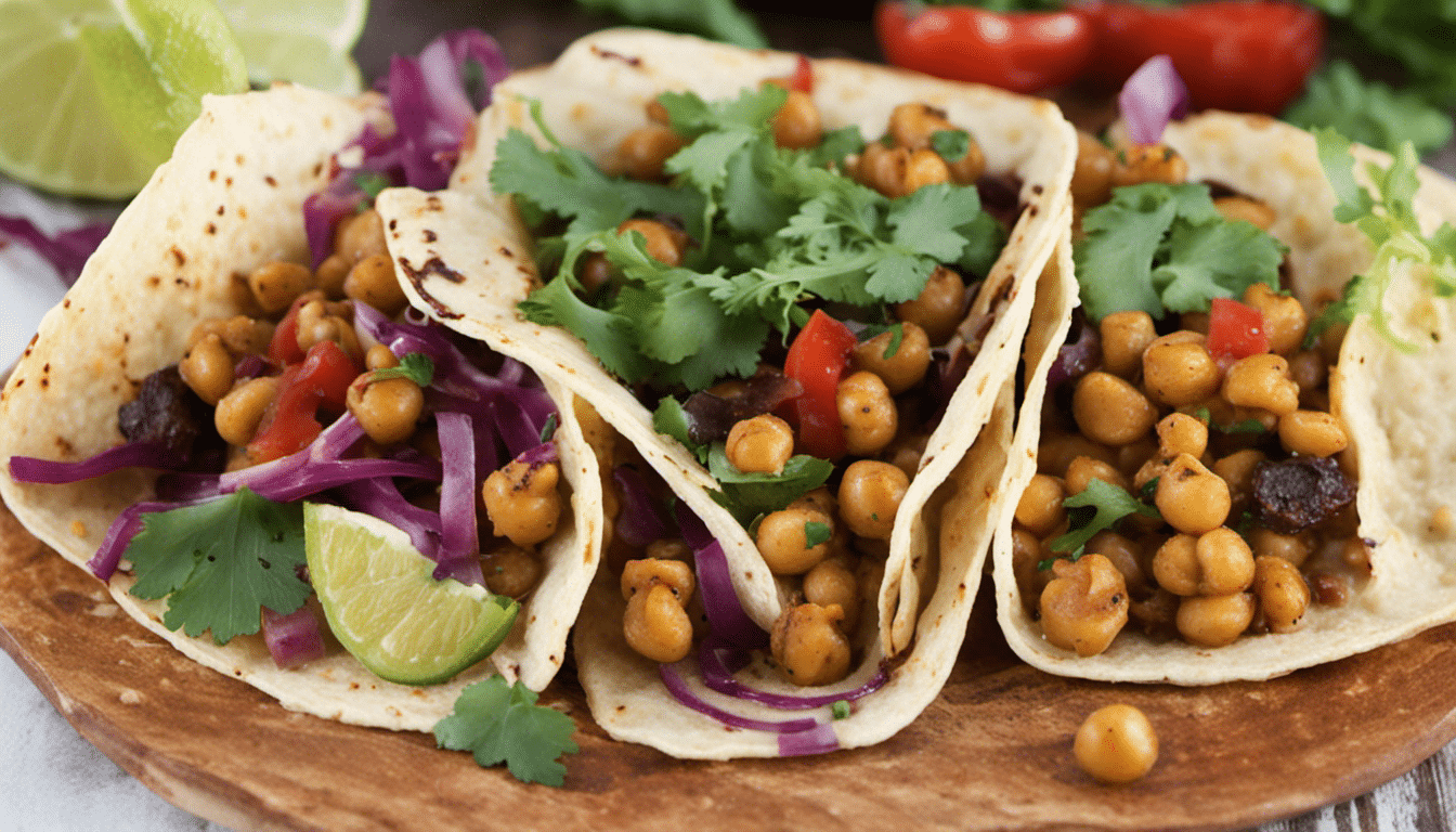 Slow Cooker Cumin Spiced Chickpea Taco