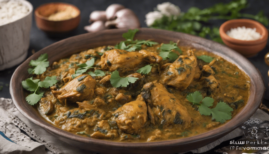 Slow Cooker Methi Murgh (Chicken with Fenugreek Leaves)