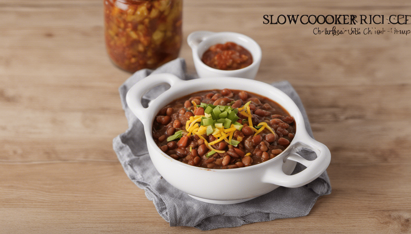 Slow Cooker Ricebeans Chili