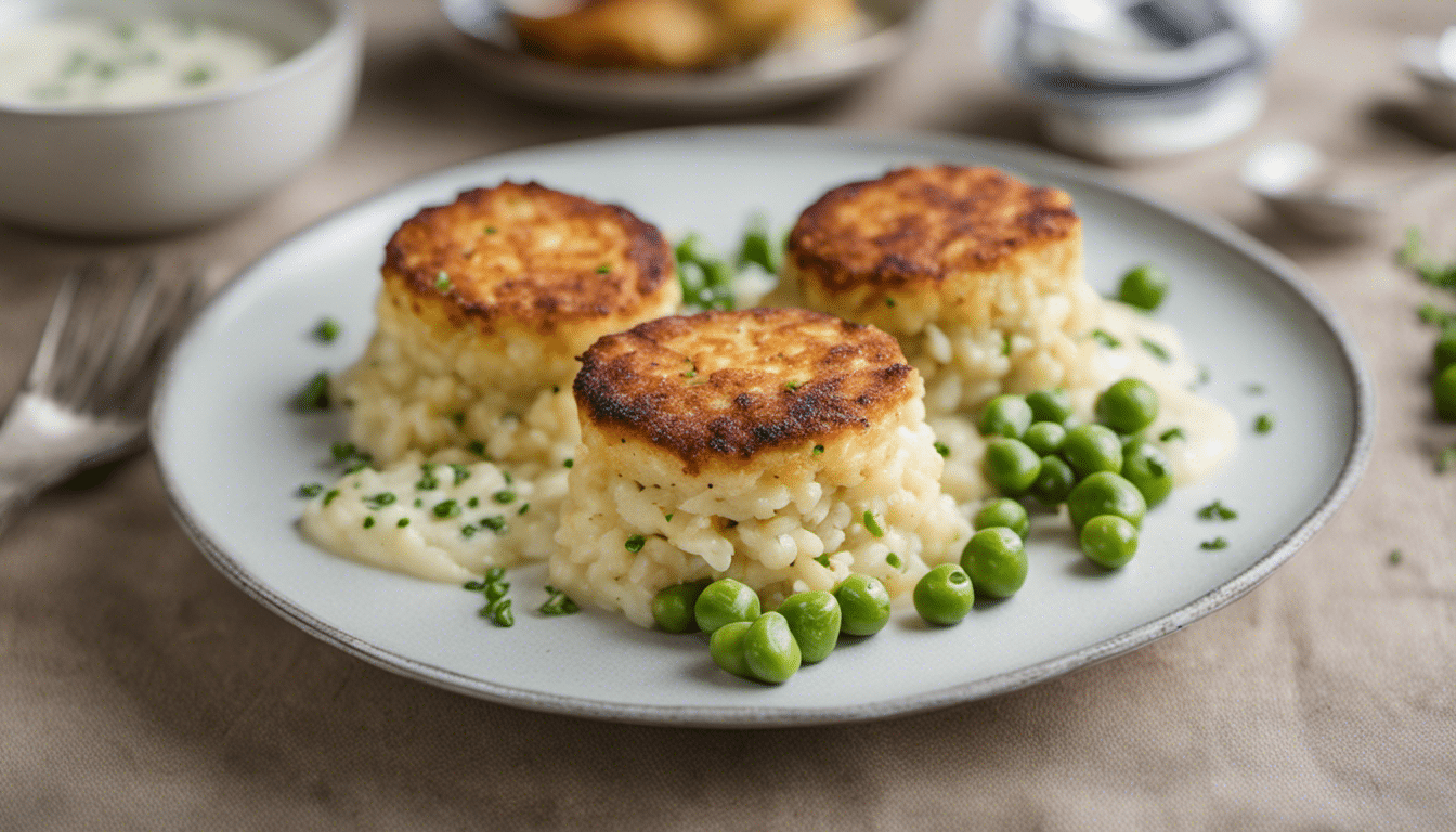 Smoked Haddock and Pea Risotto Cakes