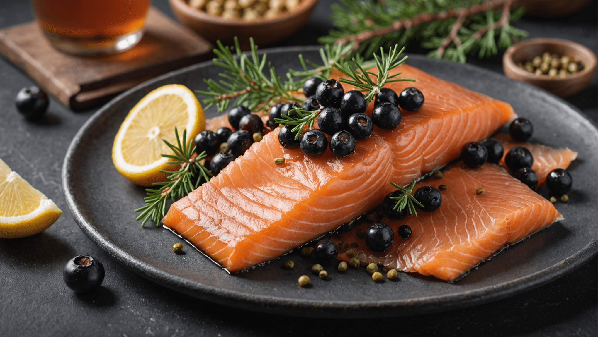 Smoked Salmon with Juniper Berries