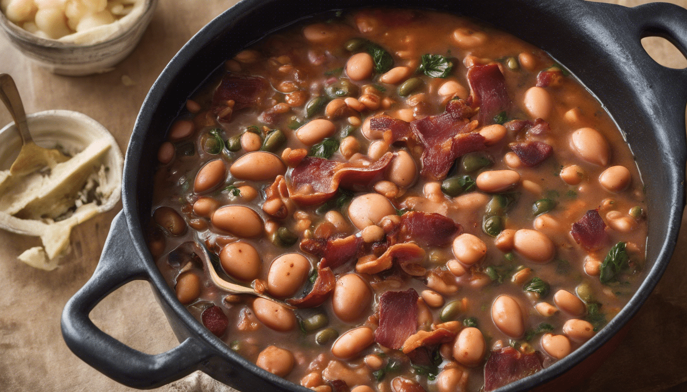 Smoky Tepary Bean and Bacon Stew
