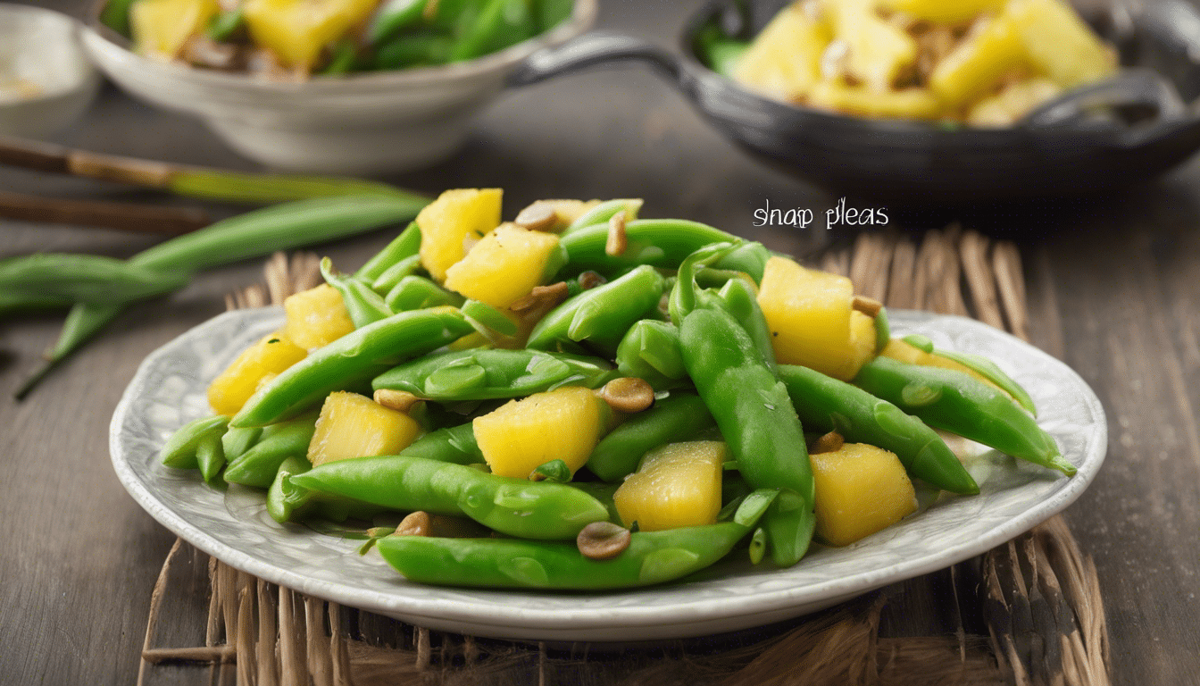 Snap Peas and Pineapple stir-fry