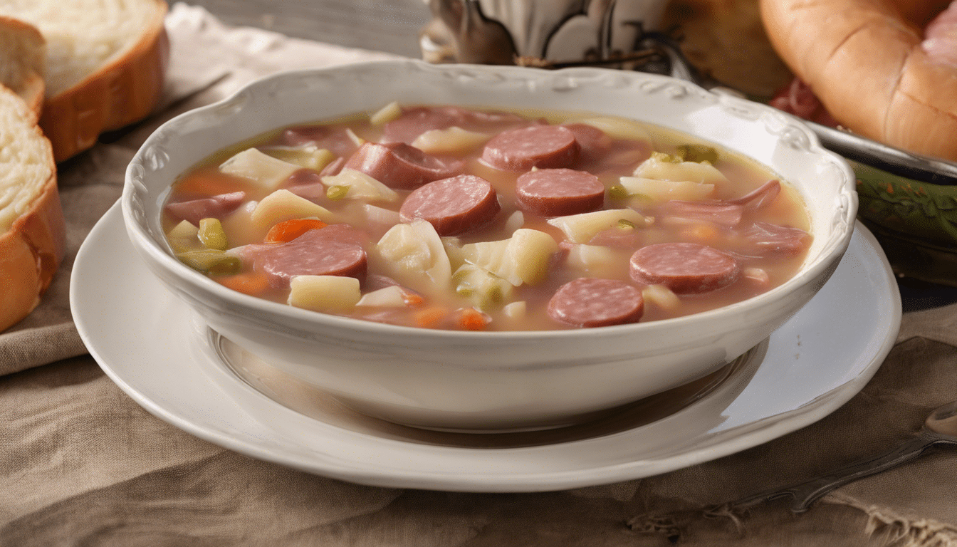 Sour Cabbage and Kielbasa Soup