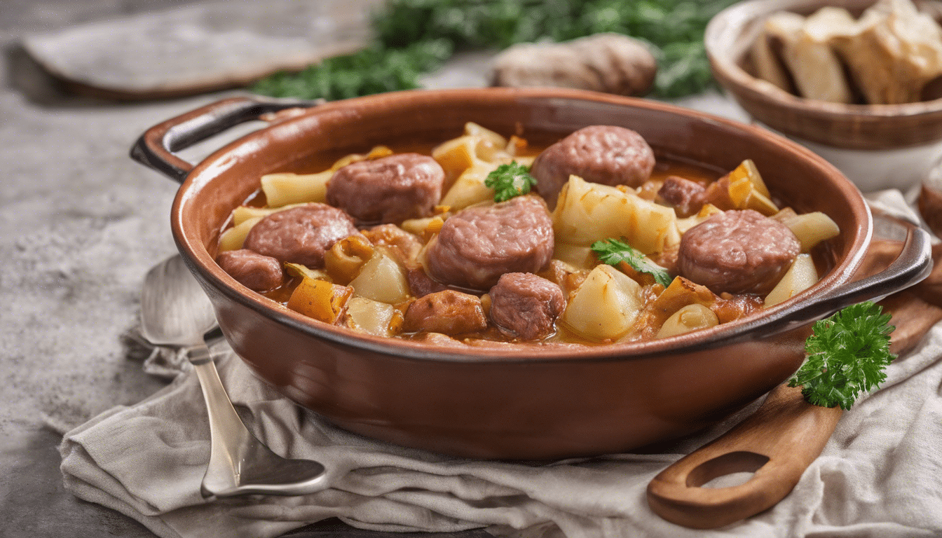 Sour Cabbage and Sausage Stew