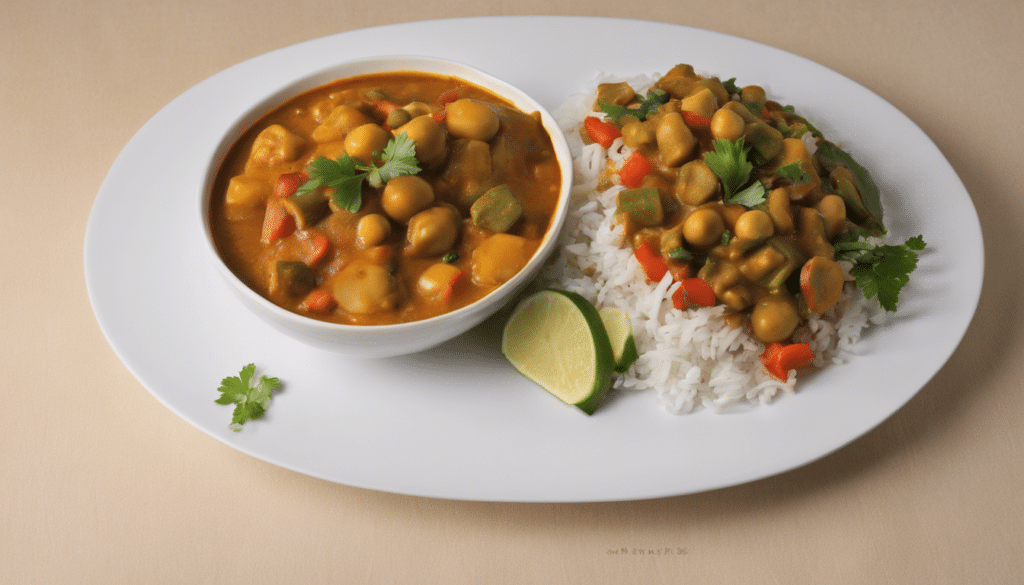 Soybean and Vegetable Curry