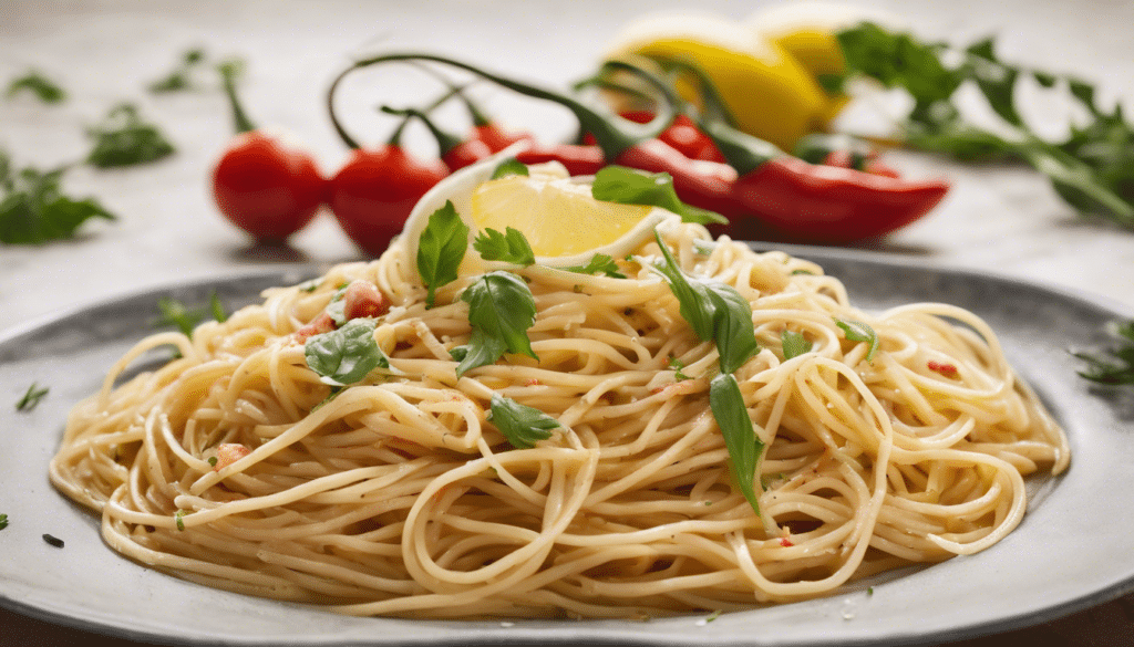 Spaghetti with Lemon and Fresh Chili