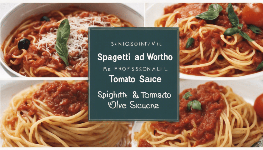 Spaghetti with Olive and Tomato Sauce