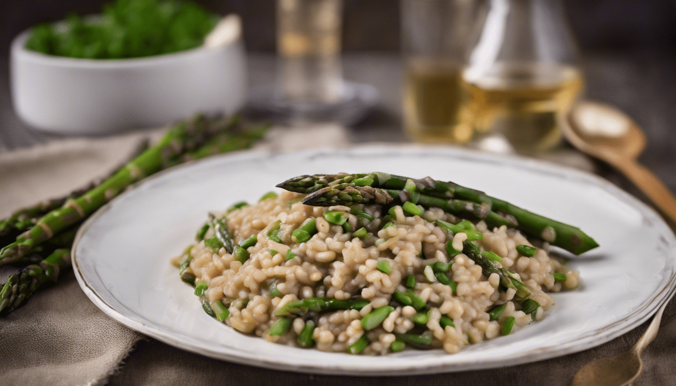 Spelt Risotto with Roasted Asparagus