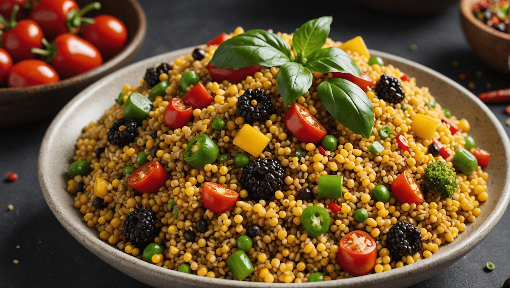 Spiced Alligator Pepper Couscous