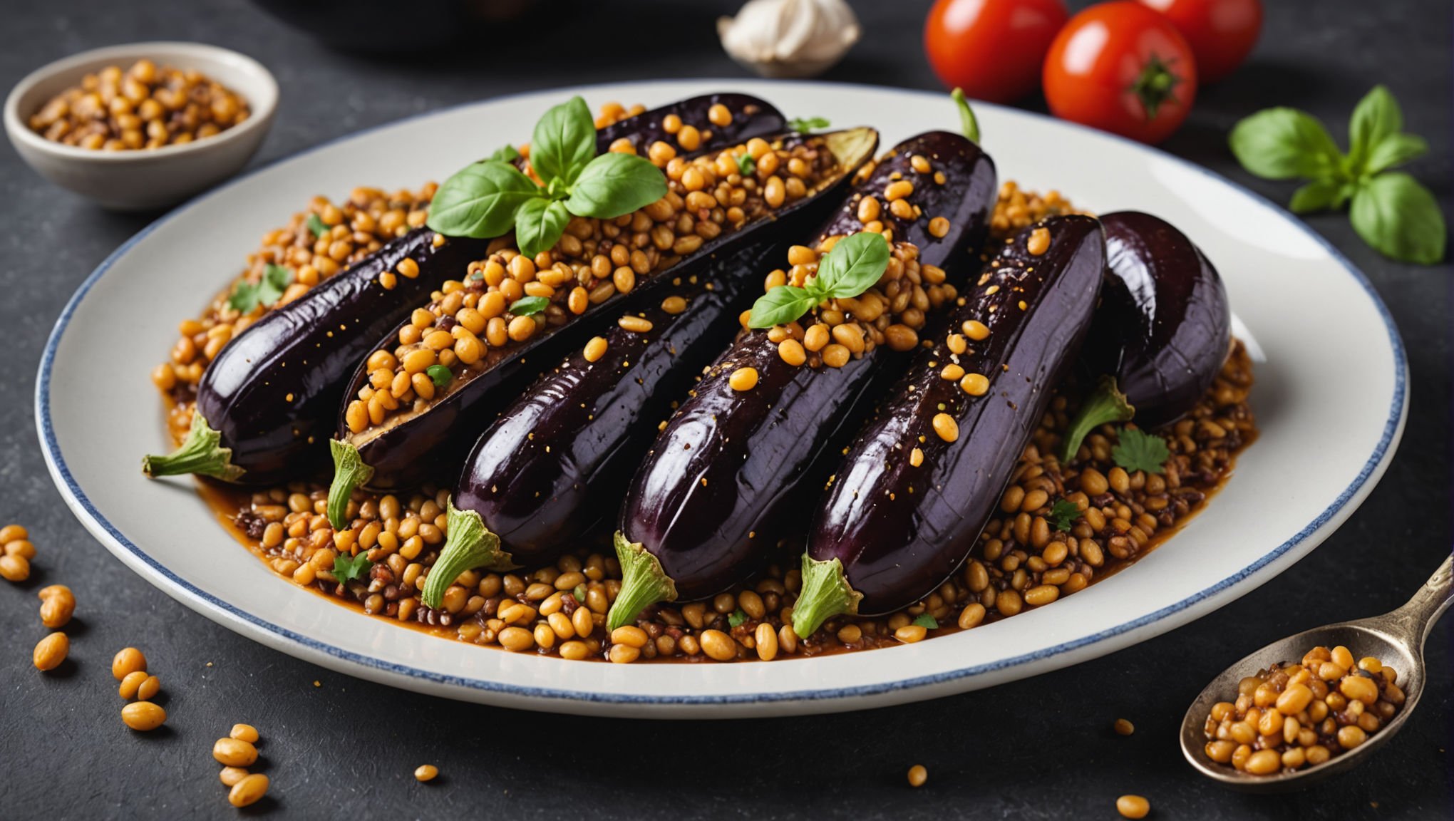 Spiced Eggplant with Grains of Selim