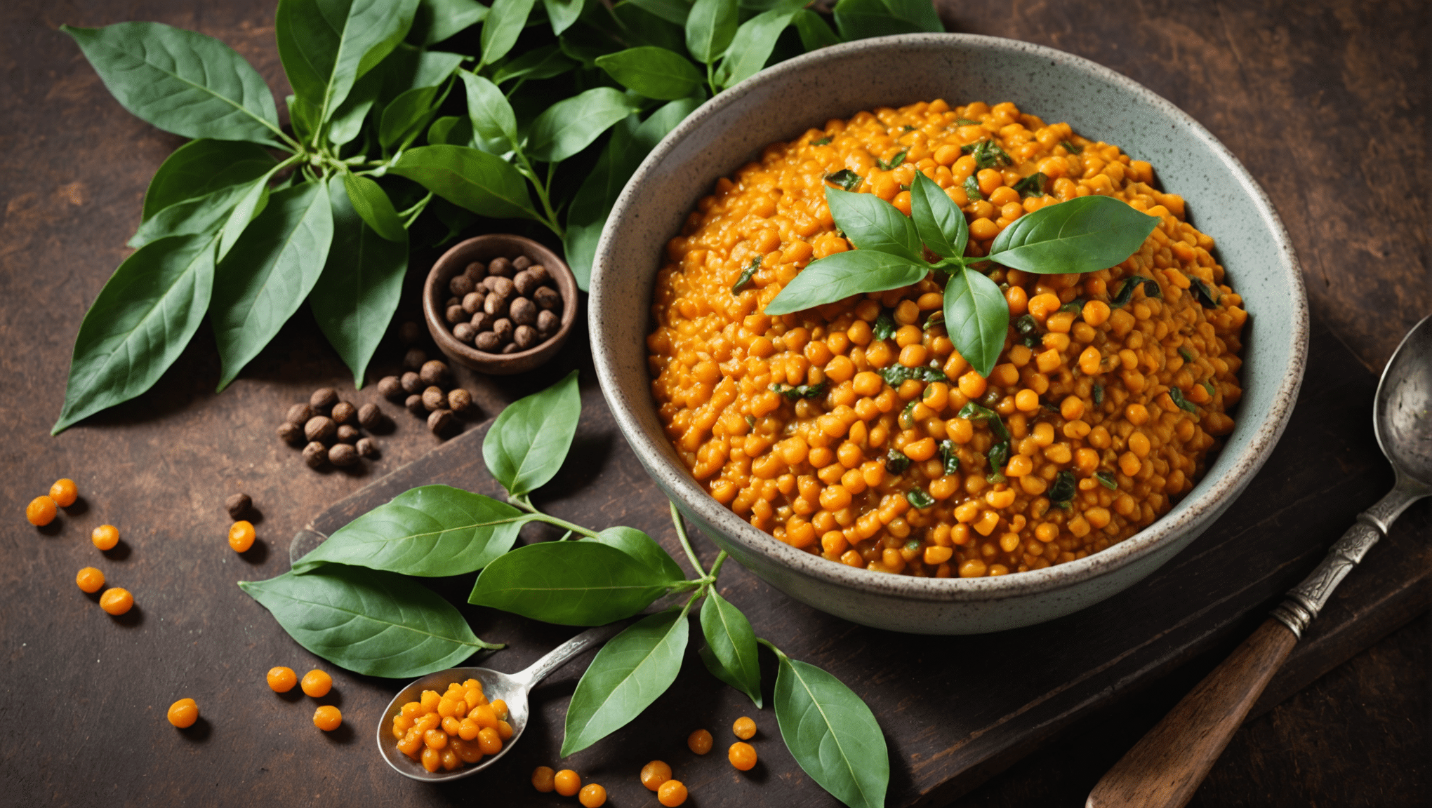 Spiced Red Lentils with Curry Leaves