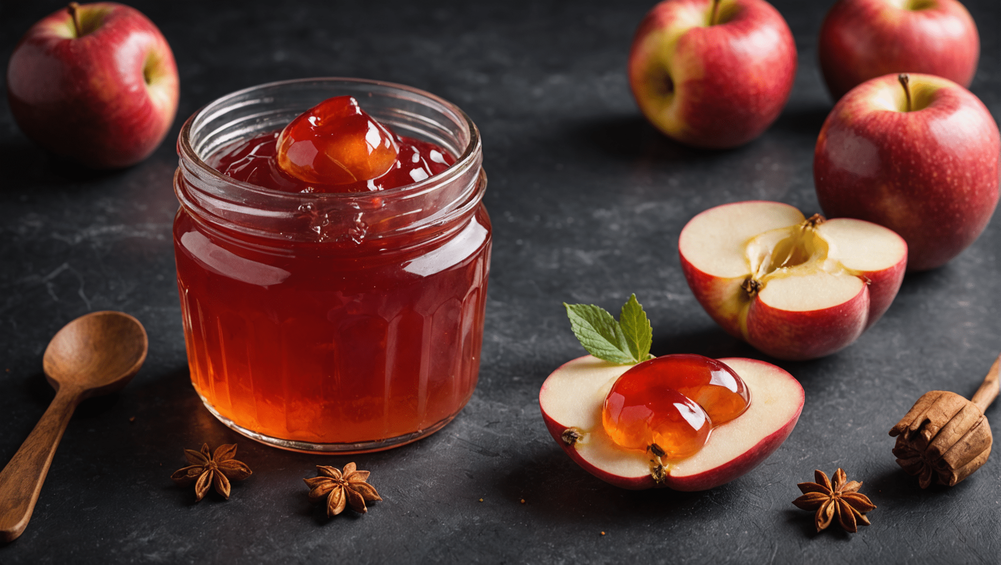 Spiced Rose Apple Jelly